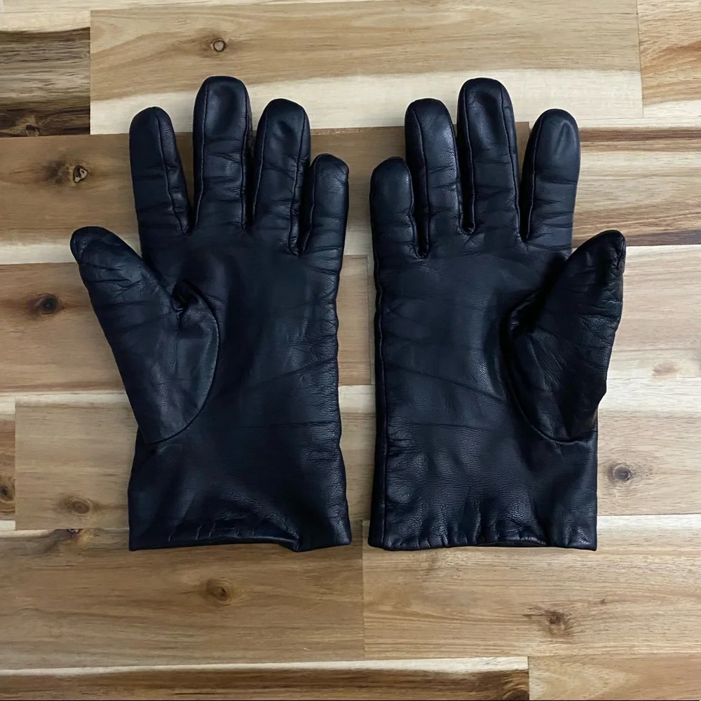 Black Leather Gloves